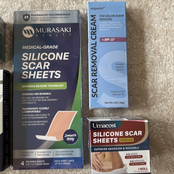 Brand New Lot of Silicone Scar Tape Sheets Advanced Treatment Scar Gel Cream - Picture 8 of 14
